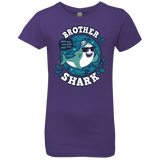 T-Shirts Purple Rush / YXS Shark Family trazo - Brother Girls Premium T-Shirt