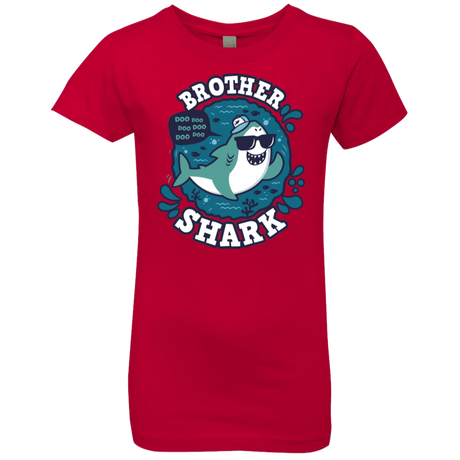 T-Shirts Red / YXS Shark Family trazo - Brother Girls Premium T-Shirt