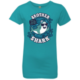 T-Shirts Tahiti Blue / YXS Shark Family trazo - Brother Girls Premium T-Shirt