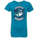 T-Shirts Turquoise / YXS Shark Family trazo - Brother Girls Premium T-Shirt