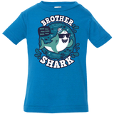 T-Shirts Cobalt / 6 Months Shark Family trazo - Brother Infant Premium T-Shirt