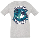 T-Shirts Heather Grey / 6 Months Shark Family trazo - Brother Infant Premium T-Shirt