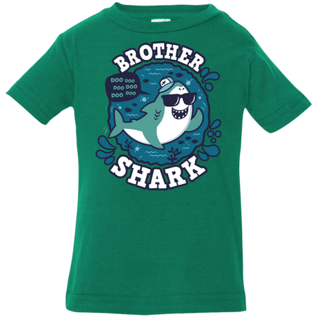 T-Shirts Kelly / 6 Months Shark Family trazo - Brother Infant Premium T-Shirt