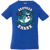 T-Shirts Royal / 6 Months Shark Family trazo - Brother Infant Premium T-Shirt