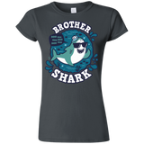 T-Shirts Charcoal / S Shark Family trazo - Brother Junior Slimmer-Fit T-Shirt