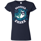 T-Shirts Navy / S Shark Family trazo - Brother Junior Slimmer-Fit T-Shirt