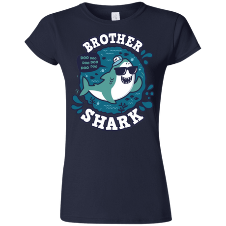 T-Shirts Navy / S Shark Family trazo - Brother Junior Slimmer-Fit T-Shirt