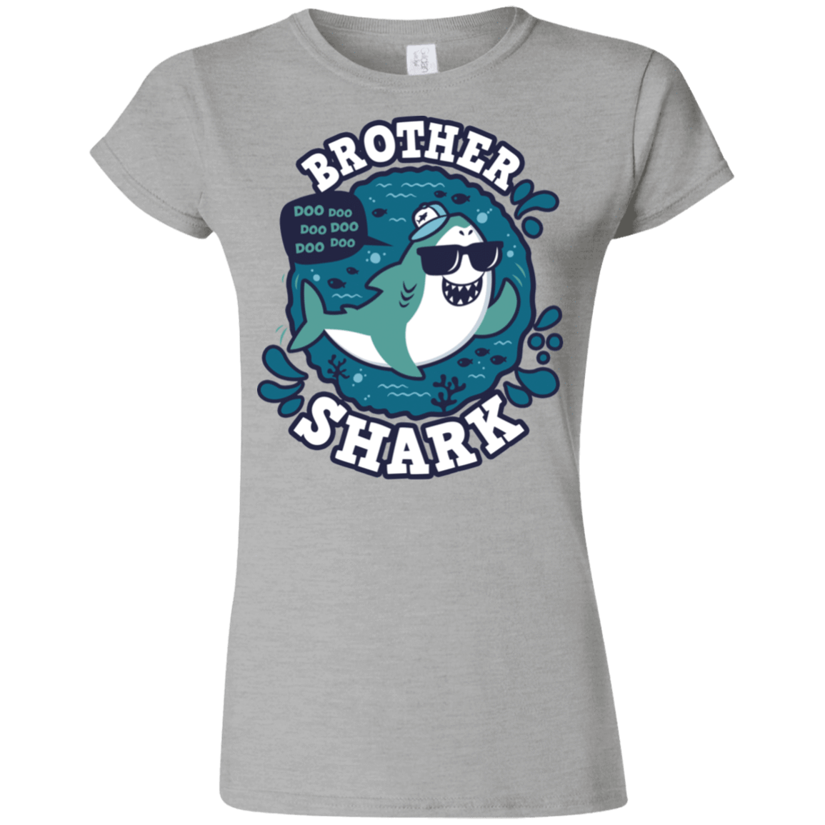 T-Shirts Sport Grey / S Shark Family trazo - Brother Junior Slimmer-Fit T-Shirt