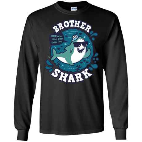 T-Shirts Black / S Shark Family trazo - Brother Men's Long Sleeve T-Shirt