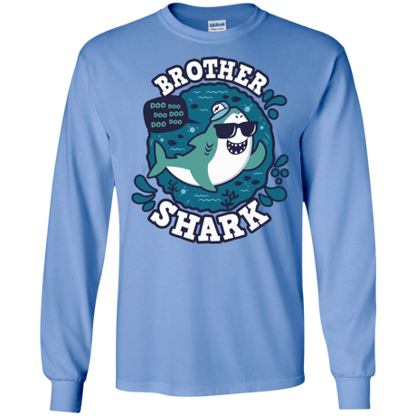 T-Shirts Carolina Blue / S Shark Family trazo - Brother Men's Long Sleeve T-Shirt