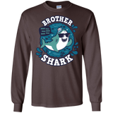 T-Shirts Dark Chocolate / S Shark Family trazo - Brother Men's Long Sleeve T-Shirt