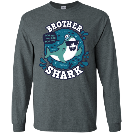 T-Shirts Dark Heather / S Shark Family trazo - Brother Men's Long Sleeve T-Shirt