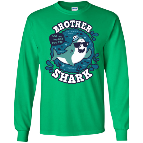 T-Shirts Irish Green / S Shark Family trazo - Brother Men's Long Sleeve T-Shirt