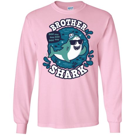 T-Shirts Light Pink / S Shark Family trazo - Brother Men's Long Sleeve T-Shirt