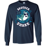 T-Shirts Navy / S Shark Family trazo - Brother Men's Long Sleeve T-Shirt