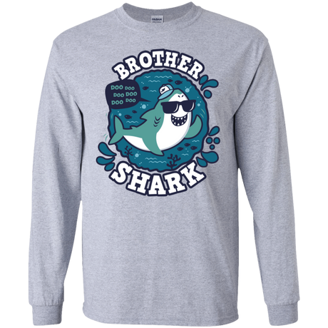 T-Shirts Sport Grey / S Shark Family trazo - Brother Men's Long Sleeve T-Shirt