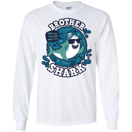 T-Shirts White / S Shark Family trazo - Brother Men's Long Sleeve T-Shirt