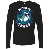 T-Shirts Black / S Shark Family trazo - Brother Men's Premium Long Sleeve
