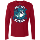 T-Shirts Cardinal / S Shark Family trazo - Brother Men's Premium Long Sleeve