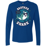 T-Shirts Royal / S Shark Family trazo - Brother Men's Premium Long Sleeve