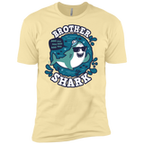 T-Shirts Banana Cream / X-Small Shark Family trazo - Brother Men's Premium T-Shirt