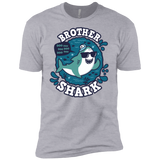 T-Shirts Heather Grey / X-Small Shark Family trazo - Brother Men's Premium T-Shirt