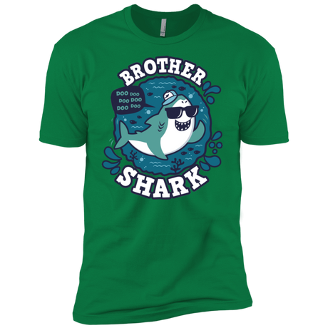 T-Shirts Kelly Green / X-Small Shark Family trazo - Brother Men's Premium T-Shirt