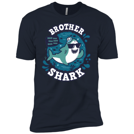 T-Shirts Midnight Navy / X-Small Shark Family trazo - Brother Men's Premium T-Shirt