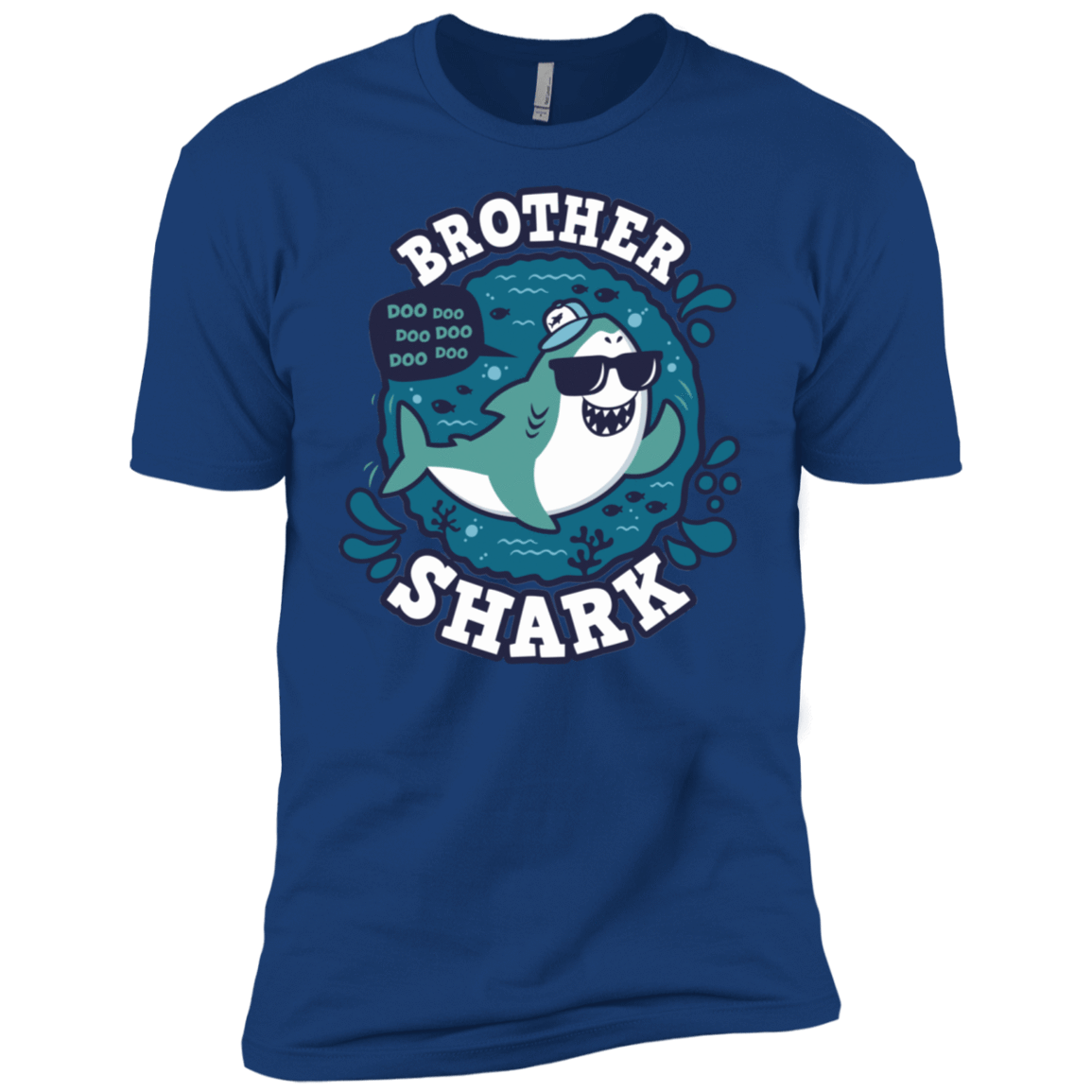 T-Shirts Royal / X-Small Shark Family trazo - Brother Men's Premium T-Shirt