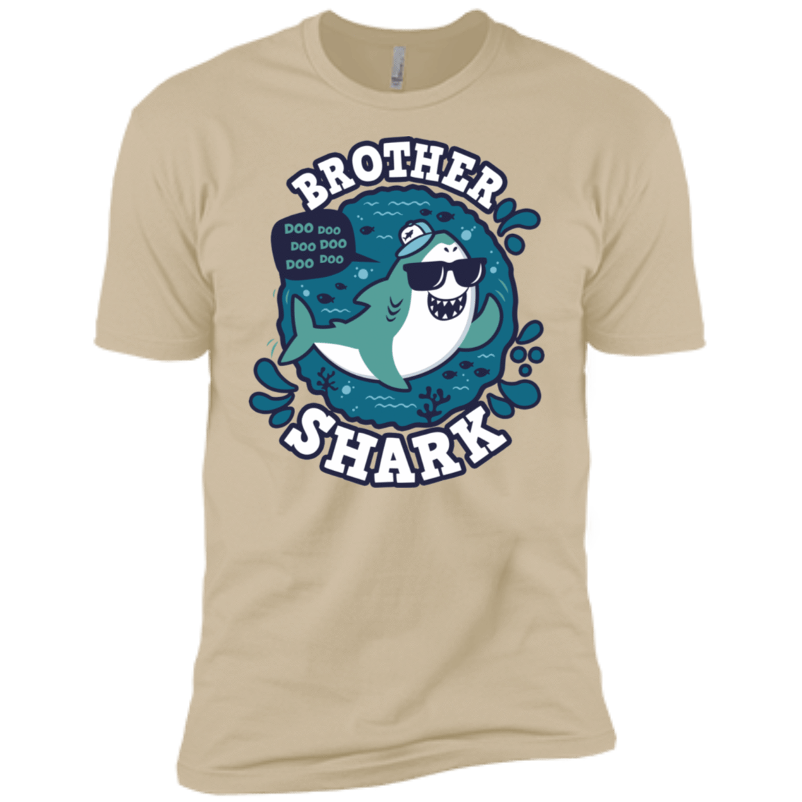 T-Shirts Sand / X-Small Shark Family trazo - Brother Men's Premium T-Shirt