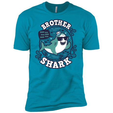 T-Shirts Turquoise / X-Small Shark Family trazo - Brother Men's Premium T-Shirt