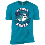 T-Shirts Turquoise / X-Small Shark Family trazo - Brother Men's Premium T-Shirt