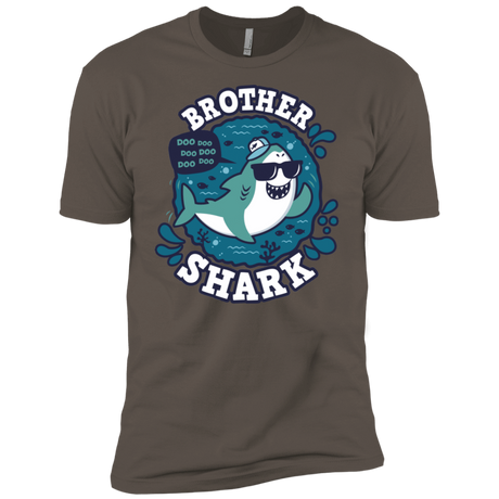 T-Shirts Warm Grey / X-Small Shark Family trazo - Brother Men's Premium T-Shirt