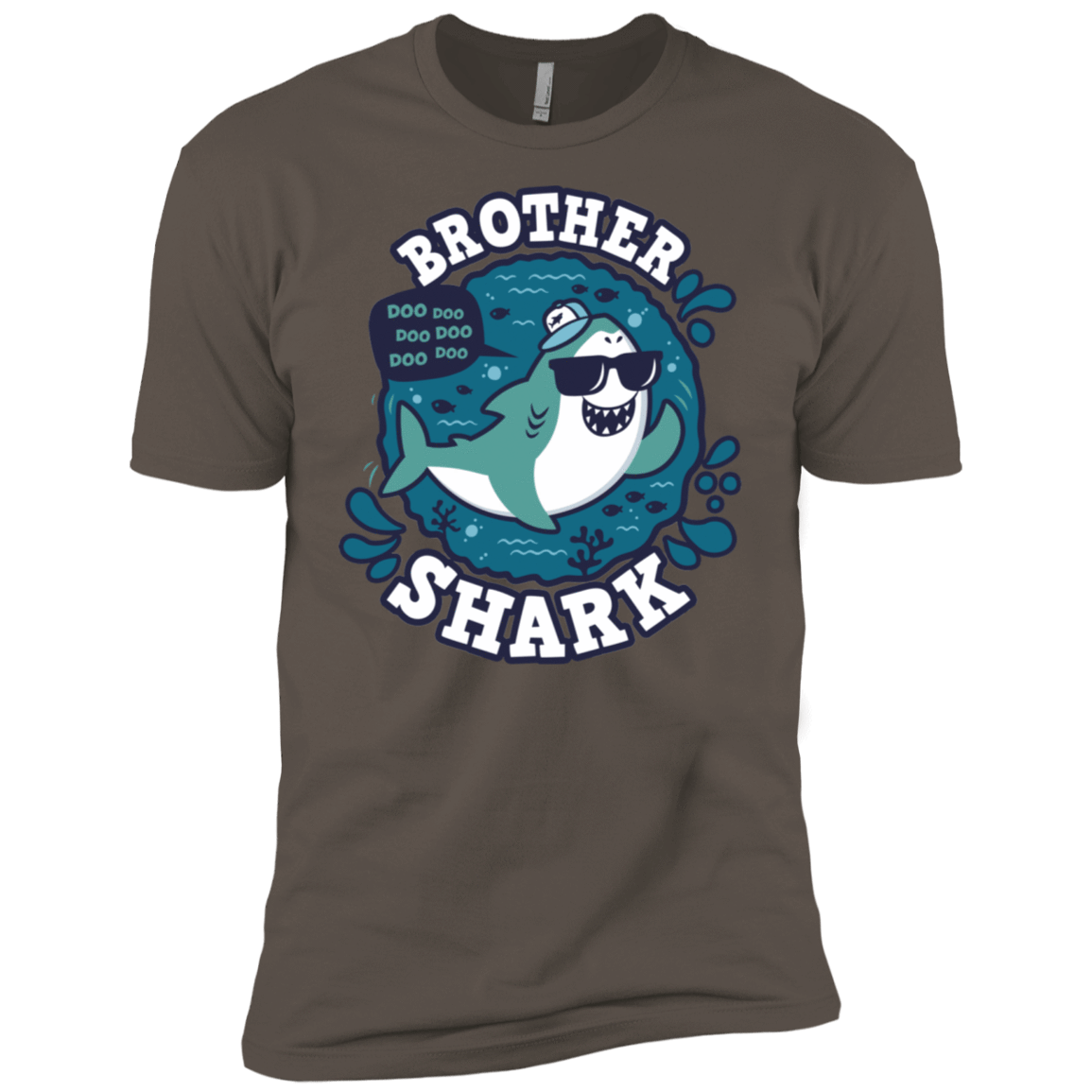 T-Shirts Warm Grey / X-Small Shark Family trazo - Brother Men's Premium T-Shirt