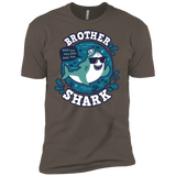 T-Shirts Warm Grey / X-Small Shark Family trazo - Brother Men's Premium T-Shirt