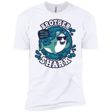 T-Shirts White / X-Small Shark Family trazo - Brother Men's Premium T-Shirt