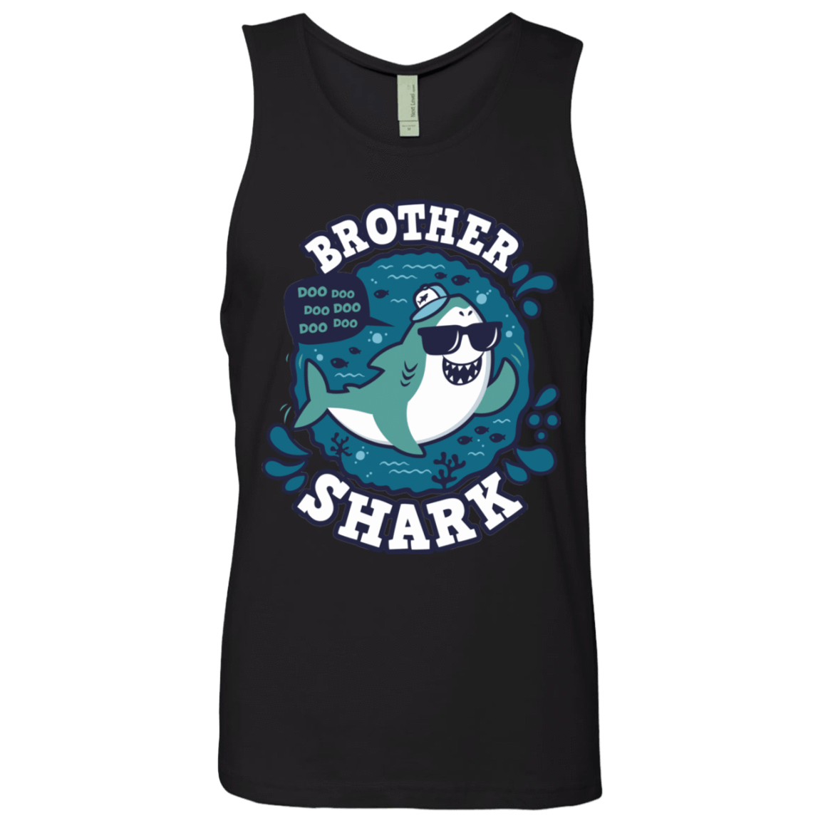 T-Shirts Black / S Shark Family trazo - Brother Men's Premium Tank Top