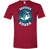 T-Shirts Cardinal Red / S Shark Family trazo - Brother Men's Semi-Fitted Softstyle