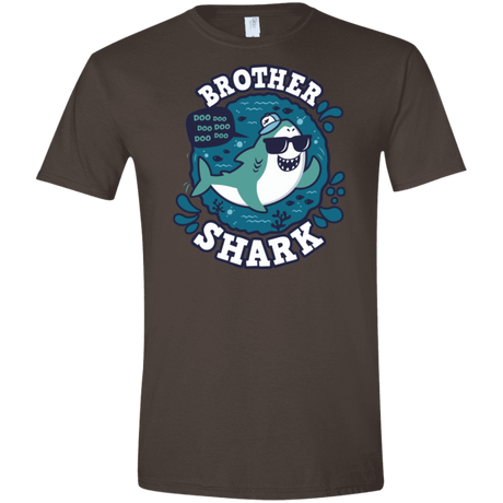 T-Shirts Dark Chocolate / S Shark Family trazo - Brother Men's Semi-Fitted Softstyle