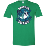 T-Shirts Heather Irish Green / S Shark Family trazo - Brother Men's Semi-Fitted Softstyle