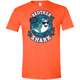 T-Shirts Orange / S Shark Family trazo - Brother Men's Semi-Fitted Softstyle