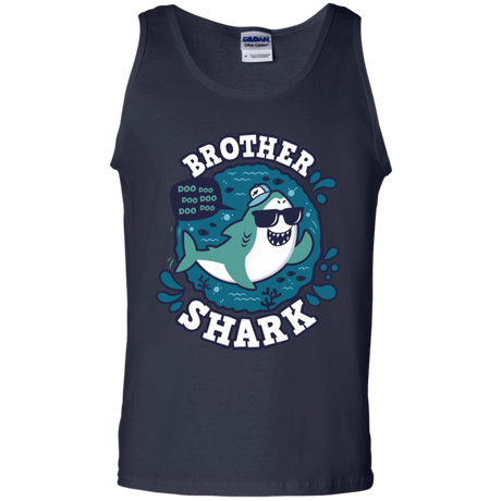 T-Shirts Navy / S Shark Family trazo - Brother Men's Tank Top