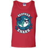 T-Shirts Red / S Shark Family trazo - Brother Men's Tank Top