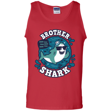 T-Shirts Red / S Shark Family trazo - Brother Men's Tank Top