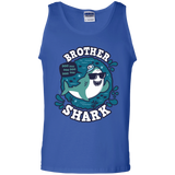 T-Shirts Royal / S Shark Family trazo - Brother Men's Tank Top