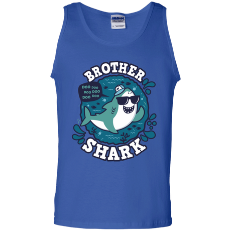 T-Shirts Royal / S Shark Family trazo - Brother Men's Tank Top