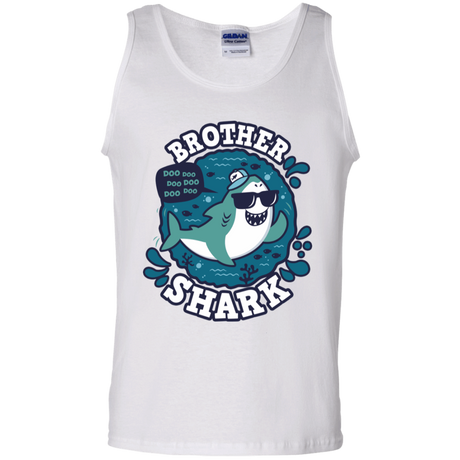 T-Shirts White / S Shark Family trazo - Brother Men's Tank Top