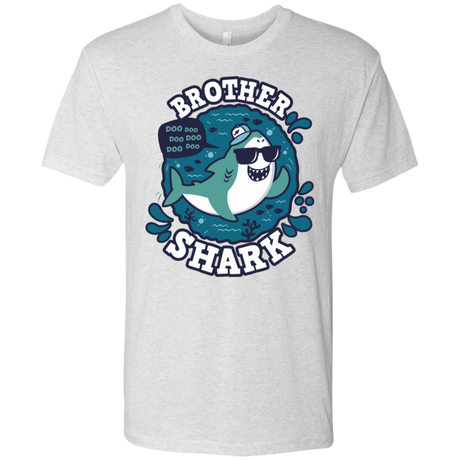 T-Shirts Heather White / S Shark Family trazo - Brother Men's Triblend T-Shirt