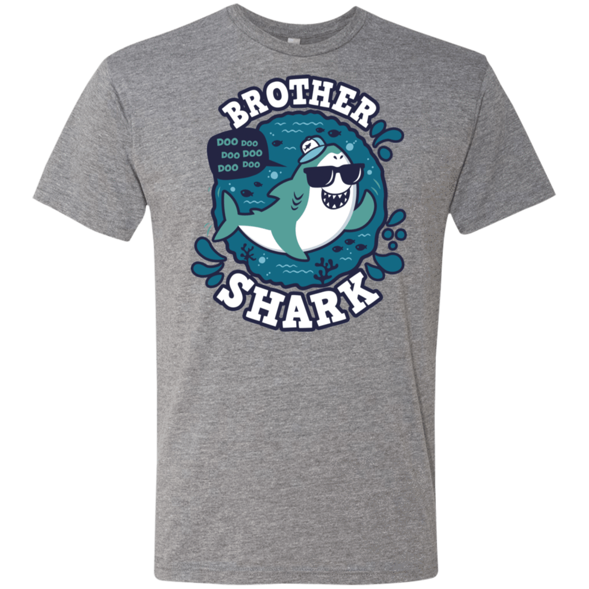 T-Shirts Premium Heather / S Shark Family trazo - Brother Men's Triblend T-Shirt