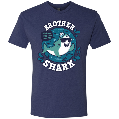 T-Shirts Vintage Navy / S Shark Family trazo - Brother Men's Triblend T-Shirt
